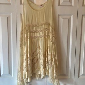 Free People Lace Long Tank